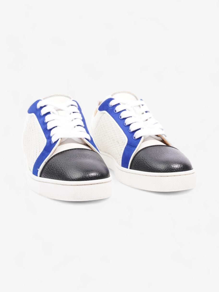 Christian Louboutin Louis Junior Sneakers White / Black / Blue Leather EU 41 UK 7 Image 2