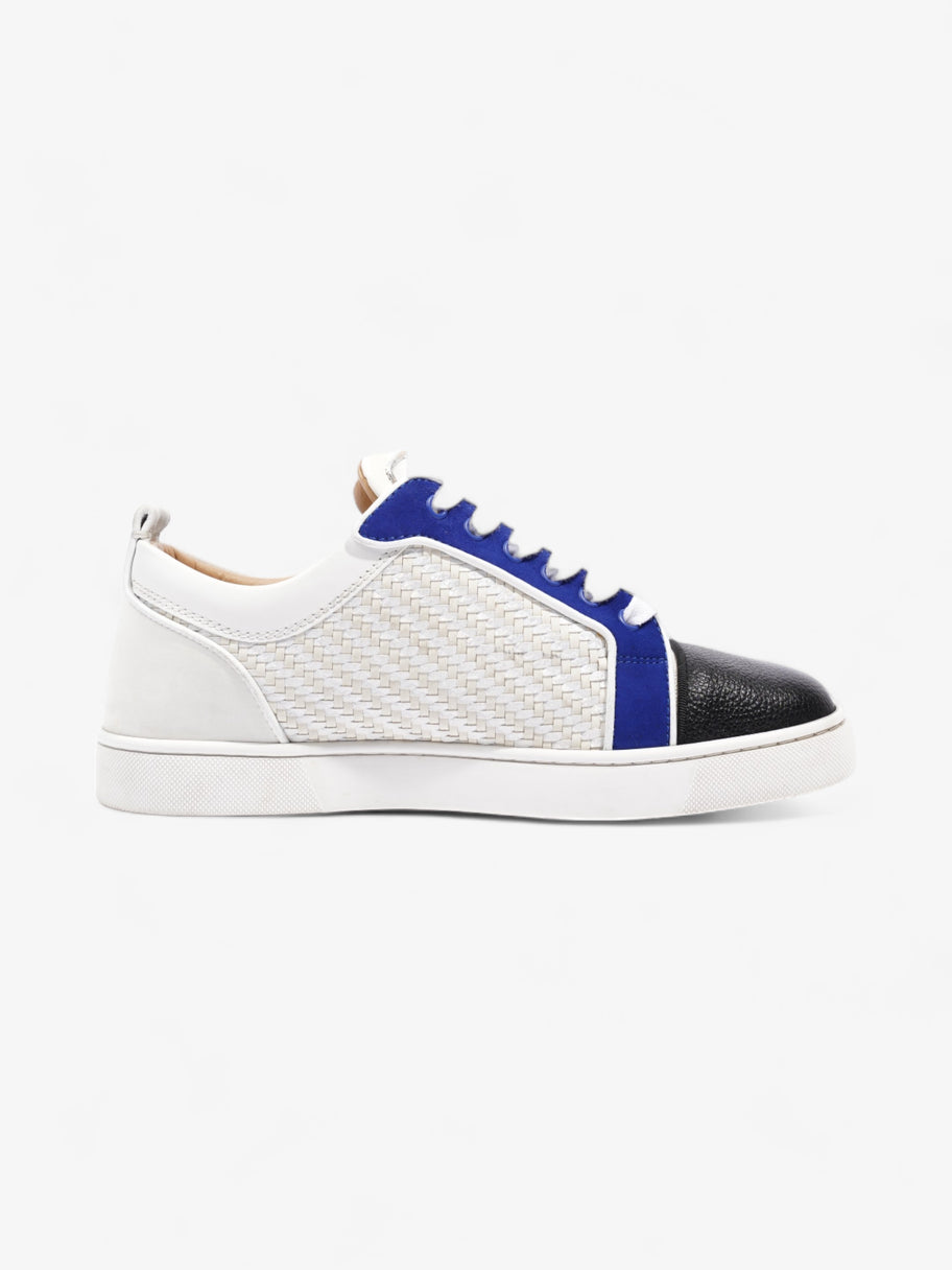 Christian Louboutin Louis Junior Sneakers White / Black / Blue Leather EU 41 UK 7 Image 4