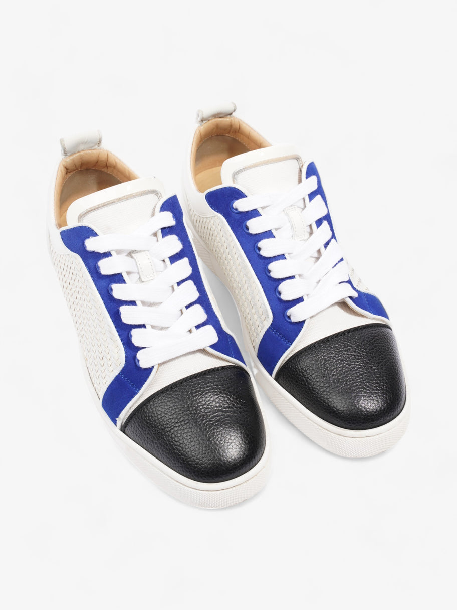 Christian Louboutin Louis Junior Sneakers White / Black / Blue Leather EU 41 UK 7 Image 8