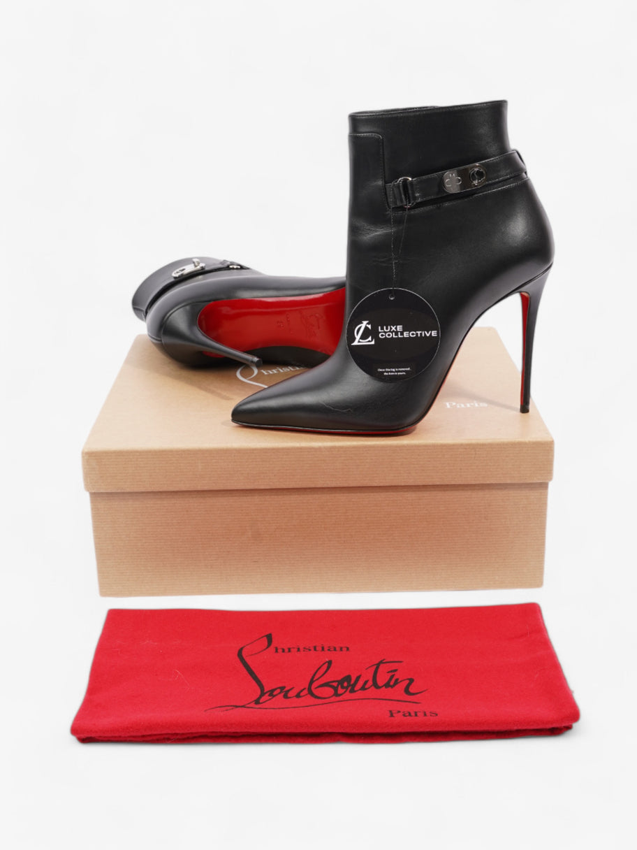 Christian Louboutin Lock So Kate Booty 100 Black Leather EU 39 UK 6 Image 10