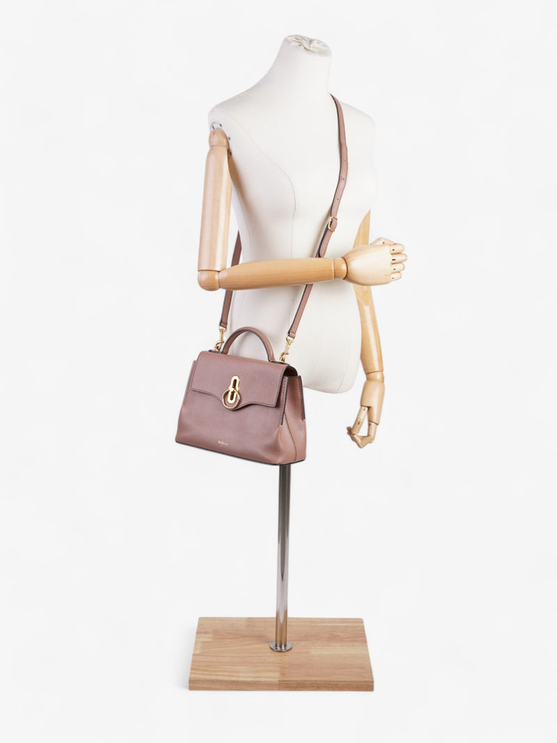  Mulberry Seaton Dusty Rose Grained Leather Mini