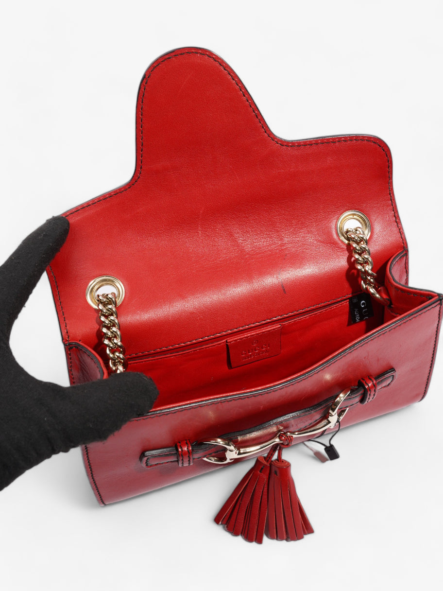 Emily Guccissima Red Leather Luxe Collective