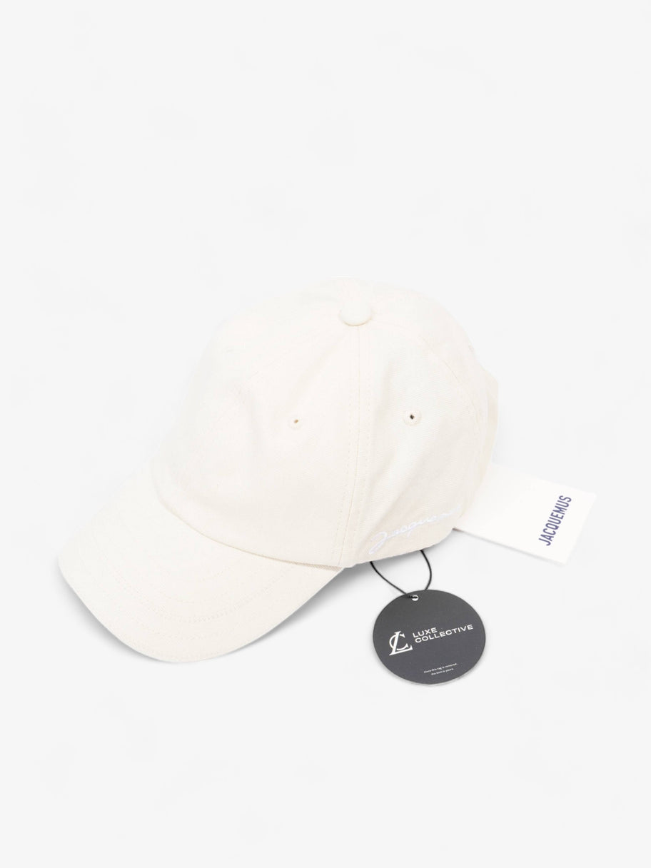 La casquette Jacquemus Off White Cotton 58cm Image 10