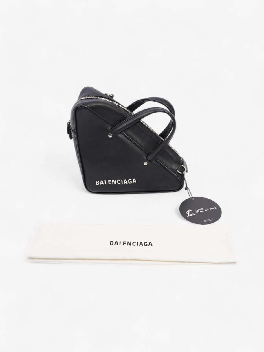 Balenciaga triangle bag black best sale