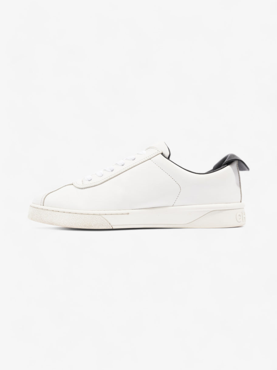 Chanel CC Logo Sneakers  White / Black Leather EU 38 UK 5 Image 3