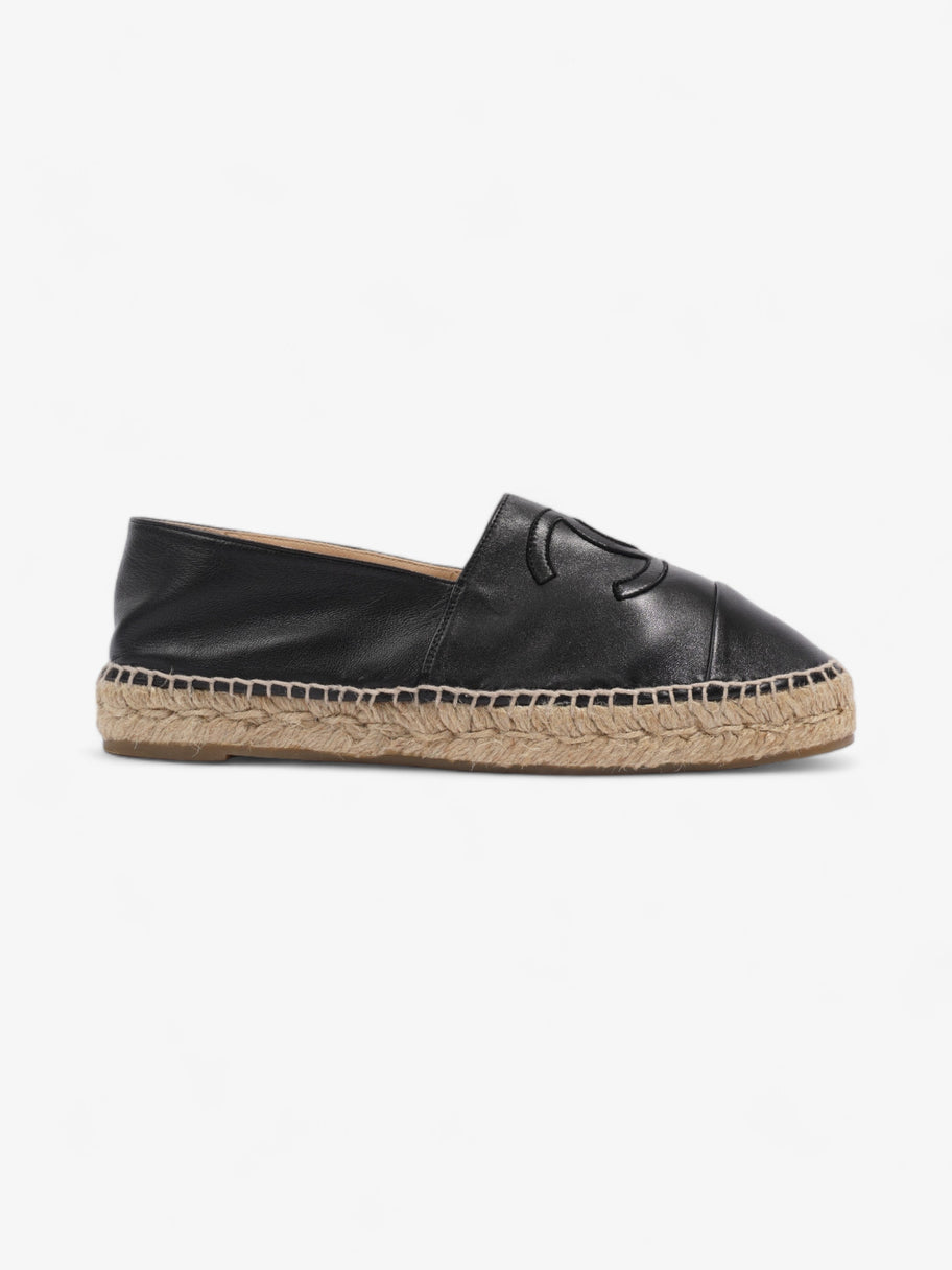 Chanel Espadrilles Black Leather EU 39 UK 6 Image 1