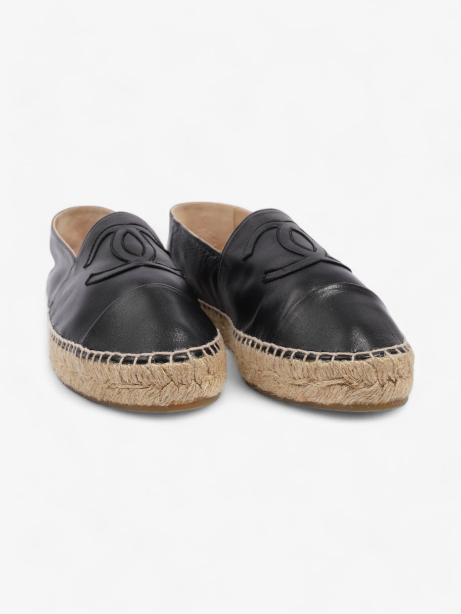 Chanel Espadrilles Black Leather EU 39 UK 6 Image 2