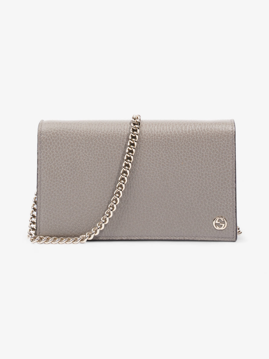 Gucci Betty Chain Wallet Grey Leather Image 1