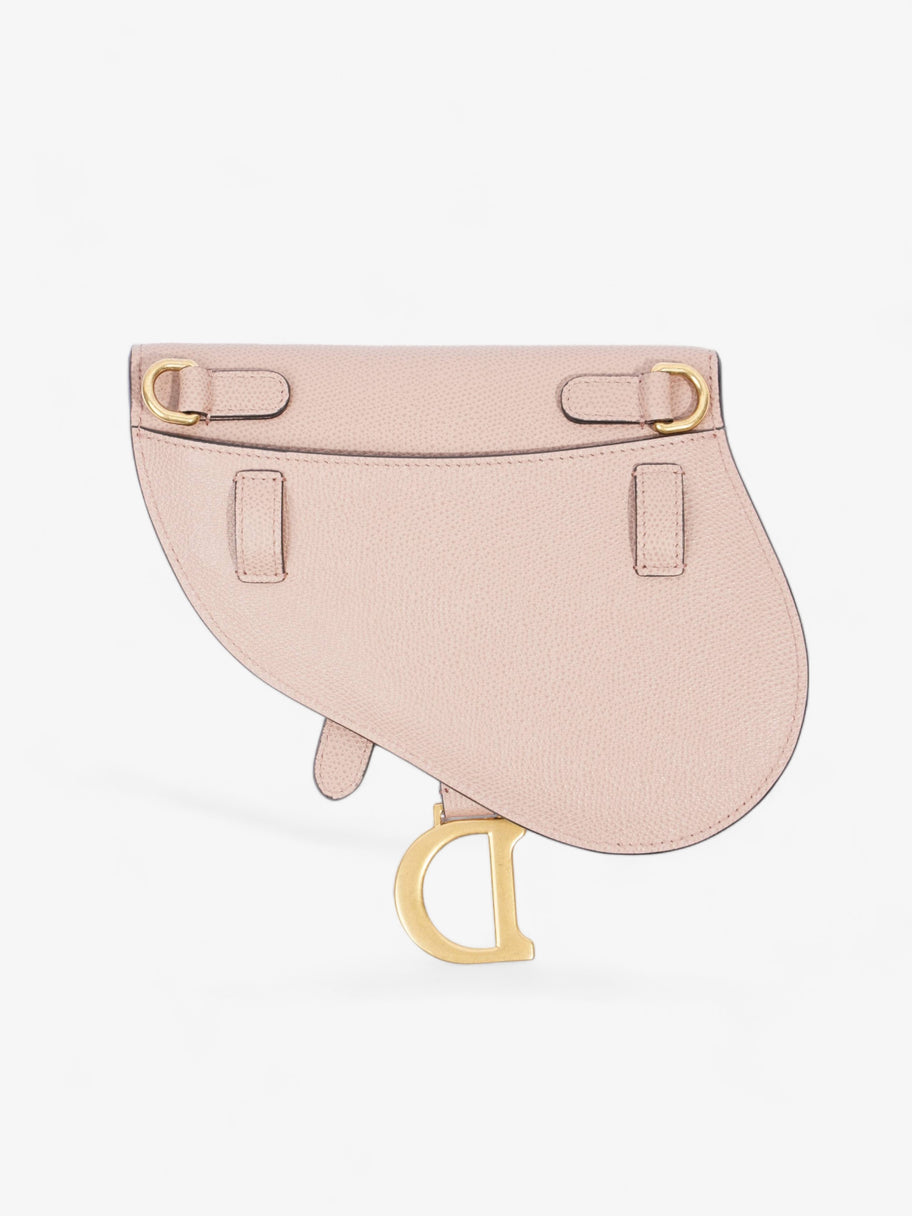 Saddle Pouch Dusty Pink Calfskin Leather Image 5