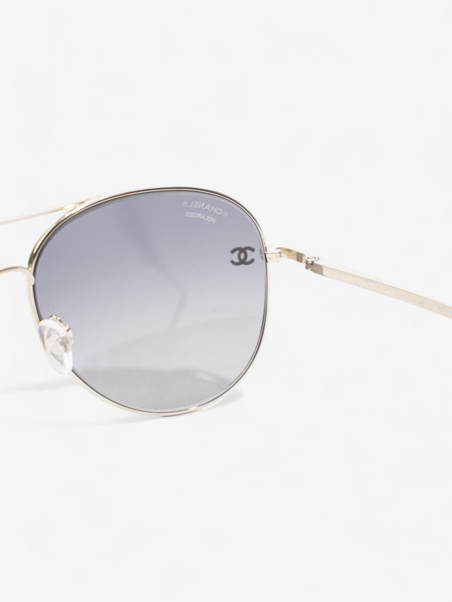 Chanel CC Aviator Black / Silver Acetate 135mm Image 6