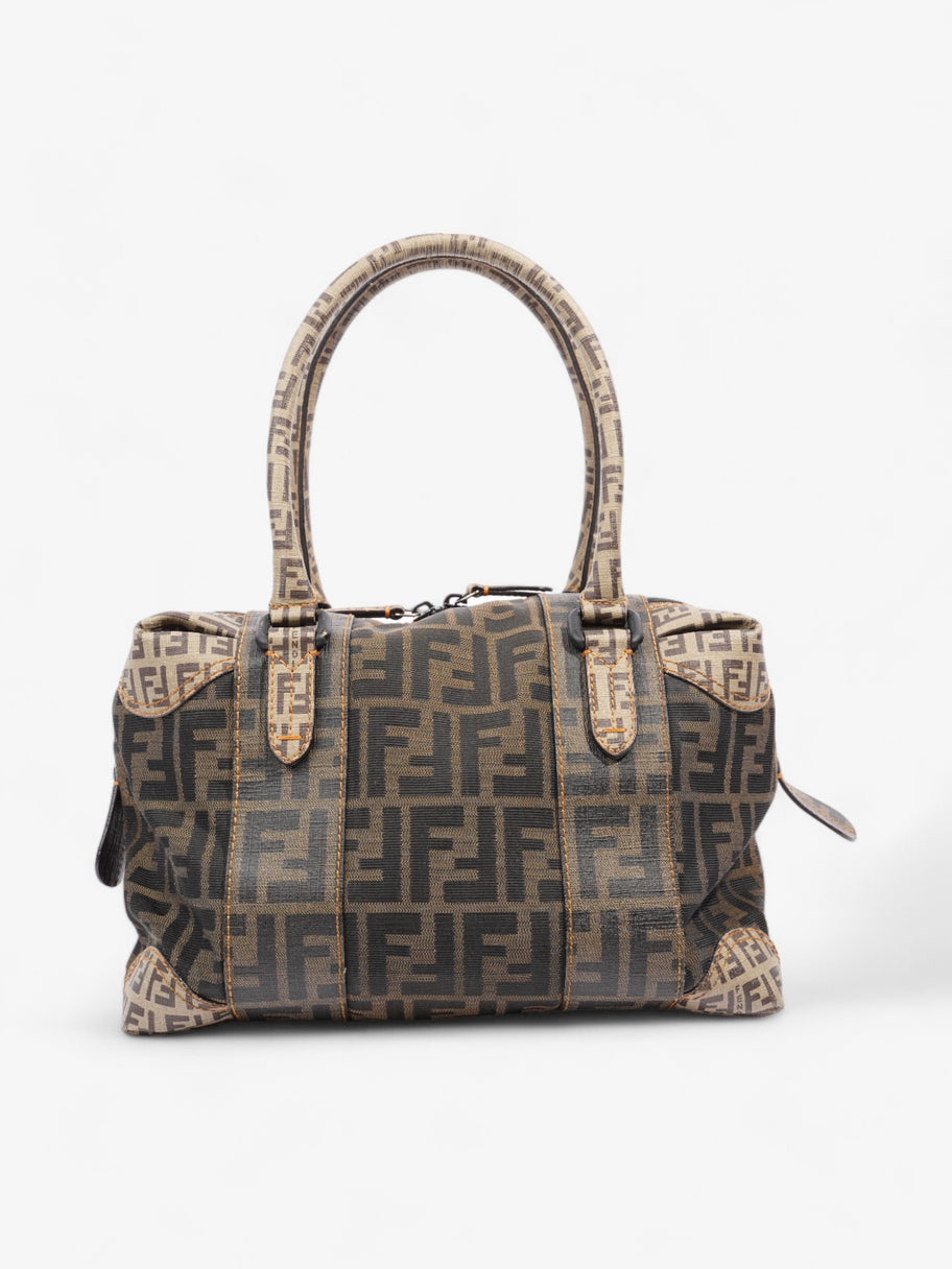 Fendi Boston Brown Zucca Canvas Image 1