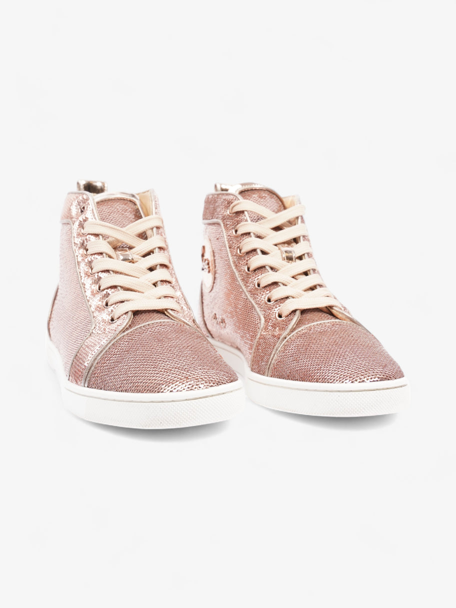 Louboutin rose gold sneakers online