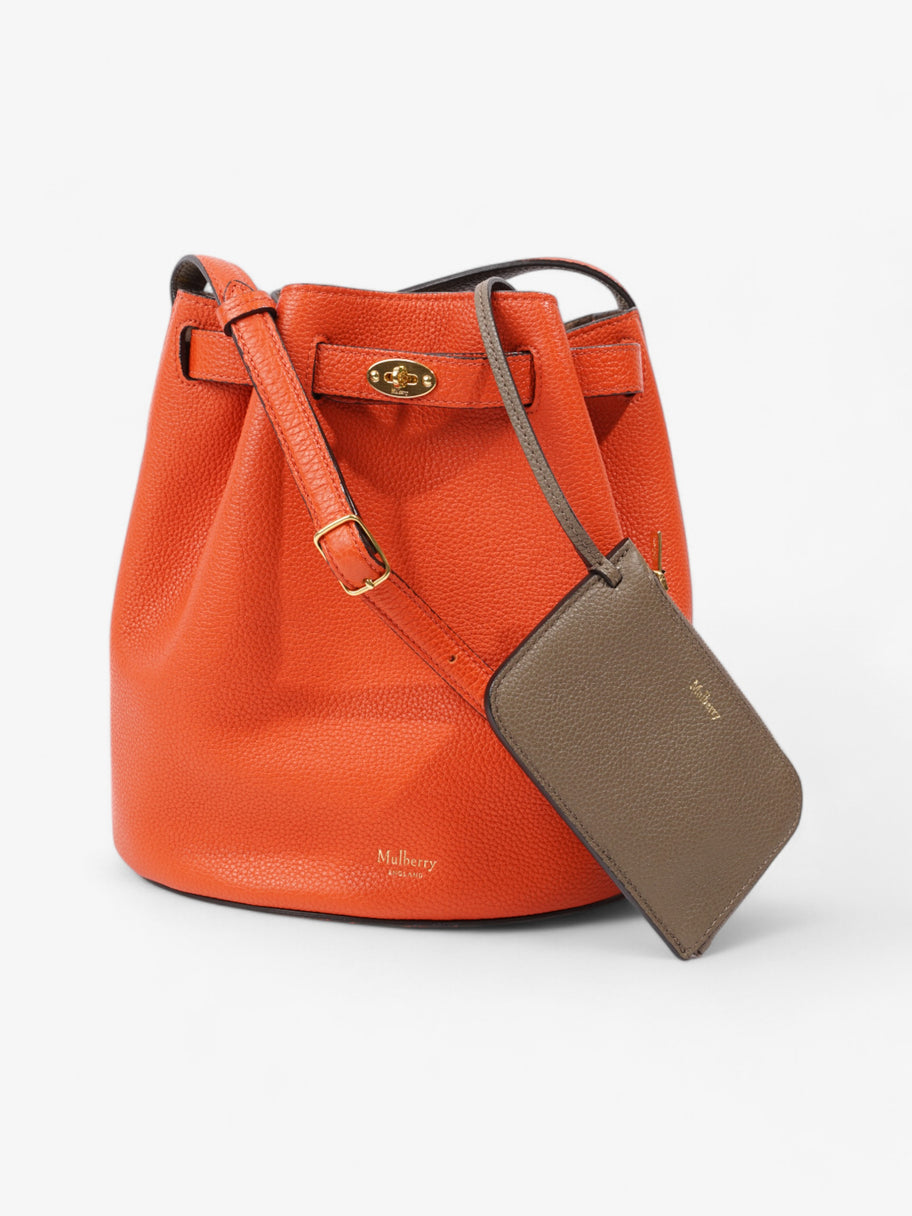 Mulberry Abbey Orange / Taupe Grained Leather Small Image 3