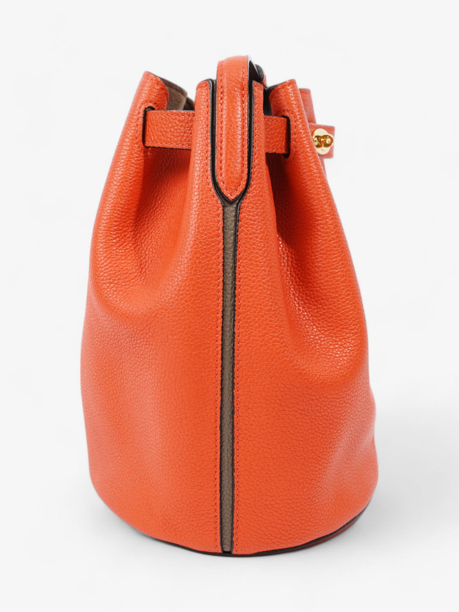 Mulberry Abbey Orange / Taupe Grained Leather Small Image 4