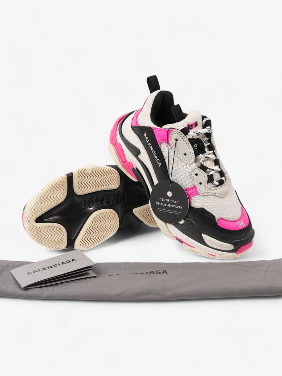 Balenciaga Triple S Pink / White / Black Mesh EU 36 UK 3 Image 10