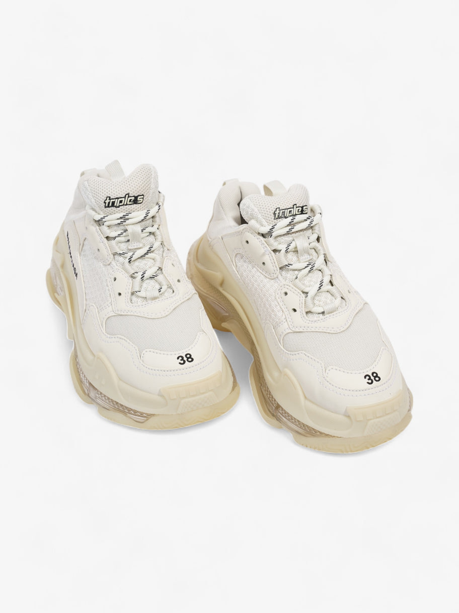 Balenciaga Triple S Clear Sole White Mesh EU 38 UK 5 Image 8