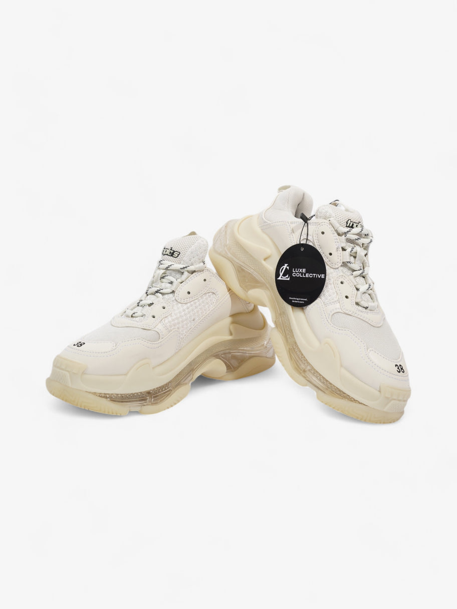 Balenciaga Triple S Clear Sole White Mesh EU 38 UK 5 Image 9