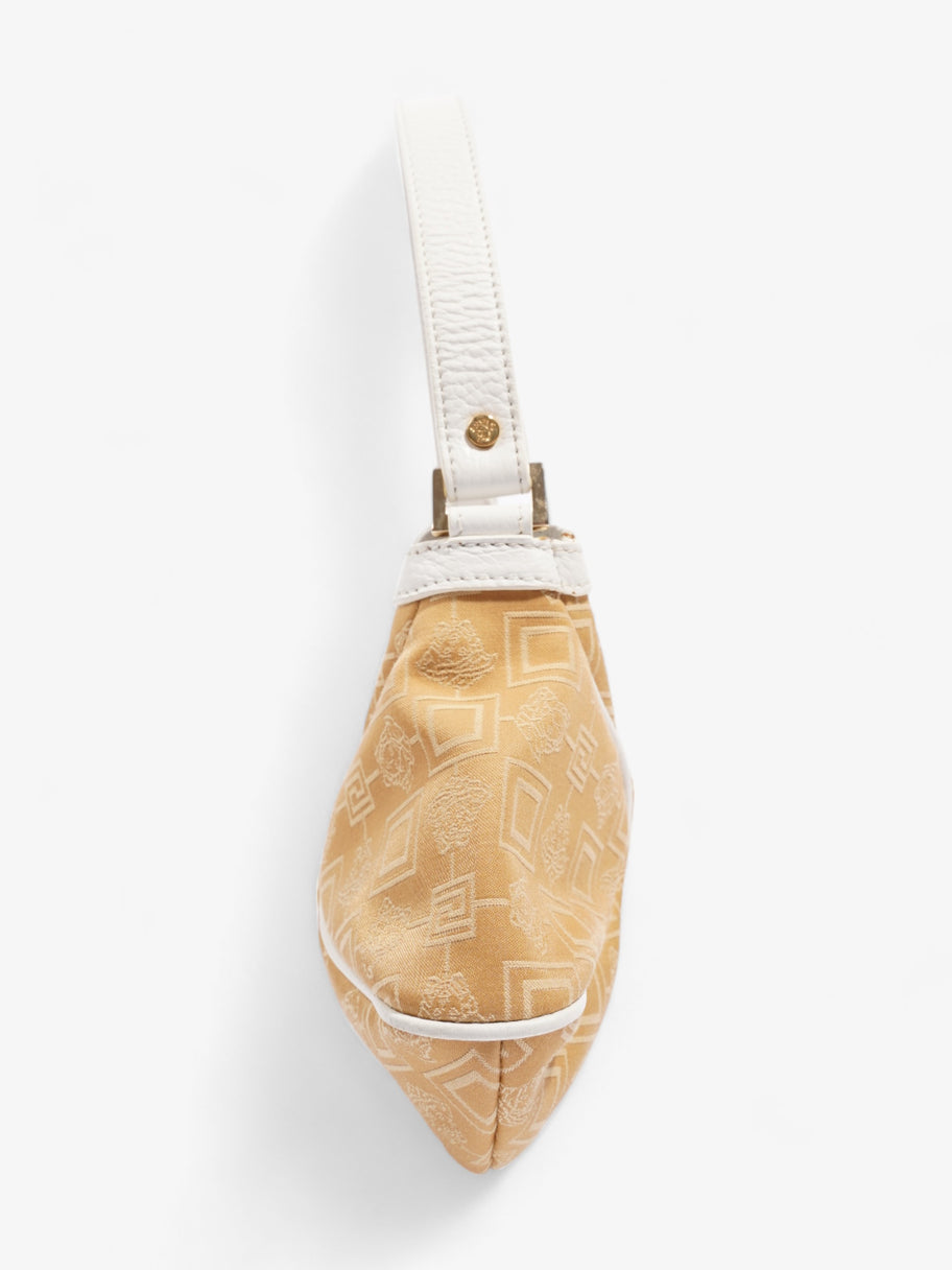 Versace Medusa Head Bag Mustard Yellow / White Canvas Image 3