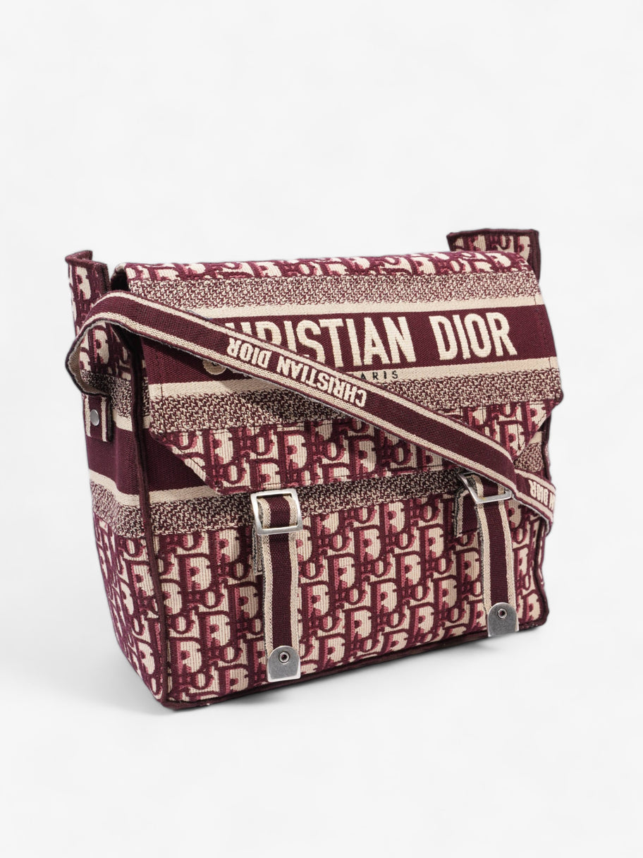 Christian Dior Diorcamp Messenger Burgundy Dior Oblique Canvas Medium Image 12