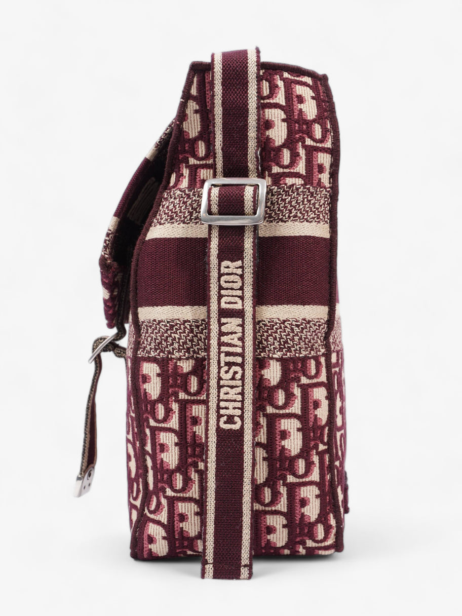 Christian Dior Diorcamp Messenger Burgundy Dior Oblique Canvas Medium Image 4