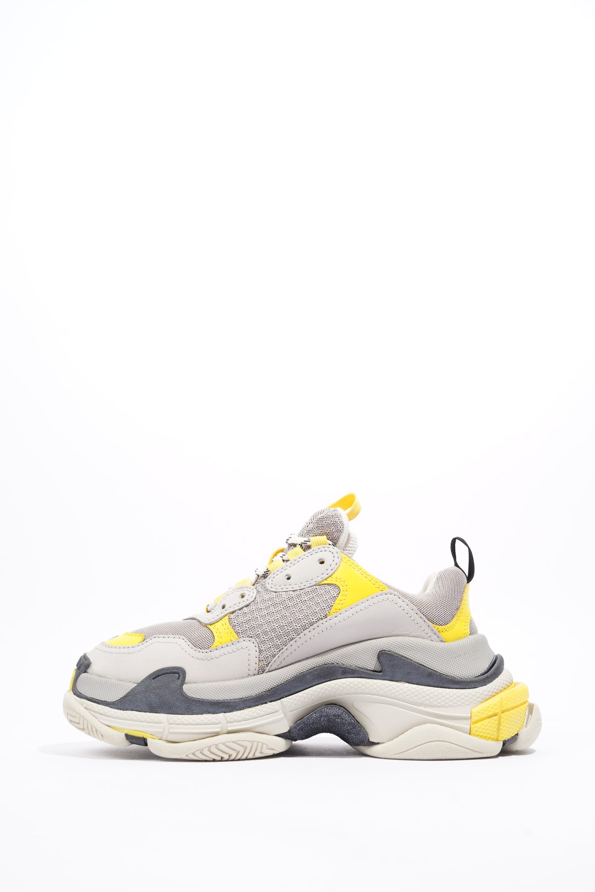 Balenciaga yellow & on sale grey triple s sneakers