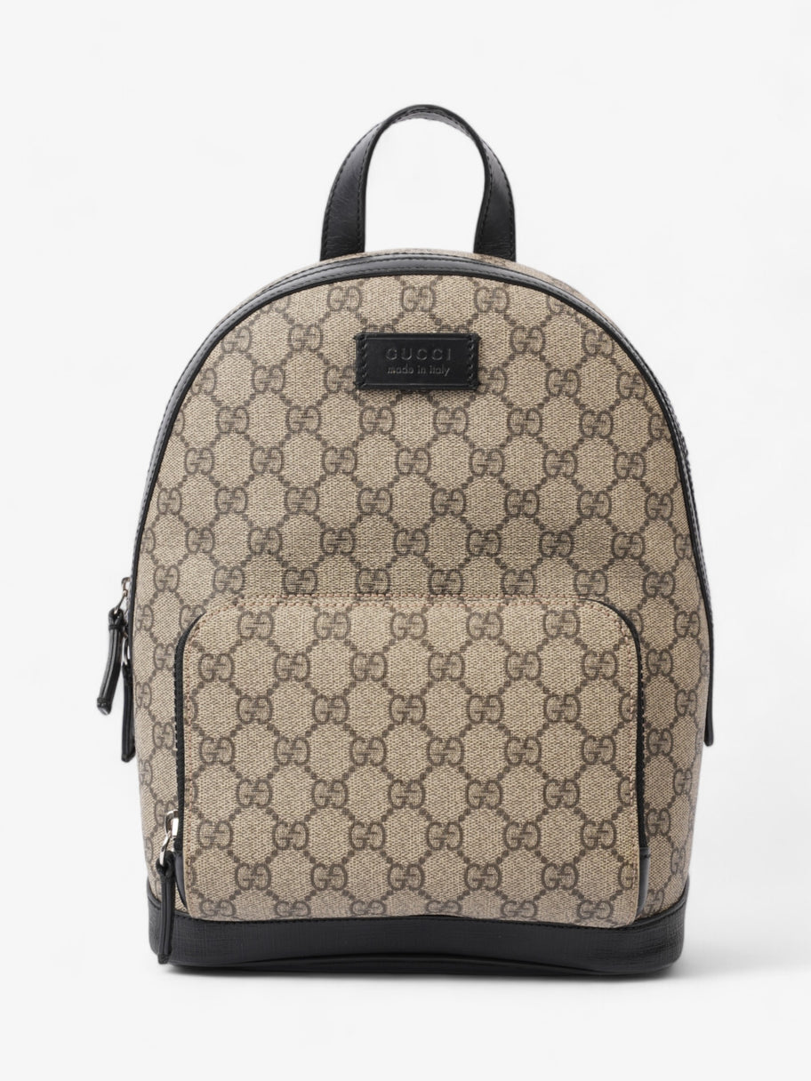 Gucci GG Backpack GG Supreme Black Coated Canvas Luxe Collective