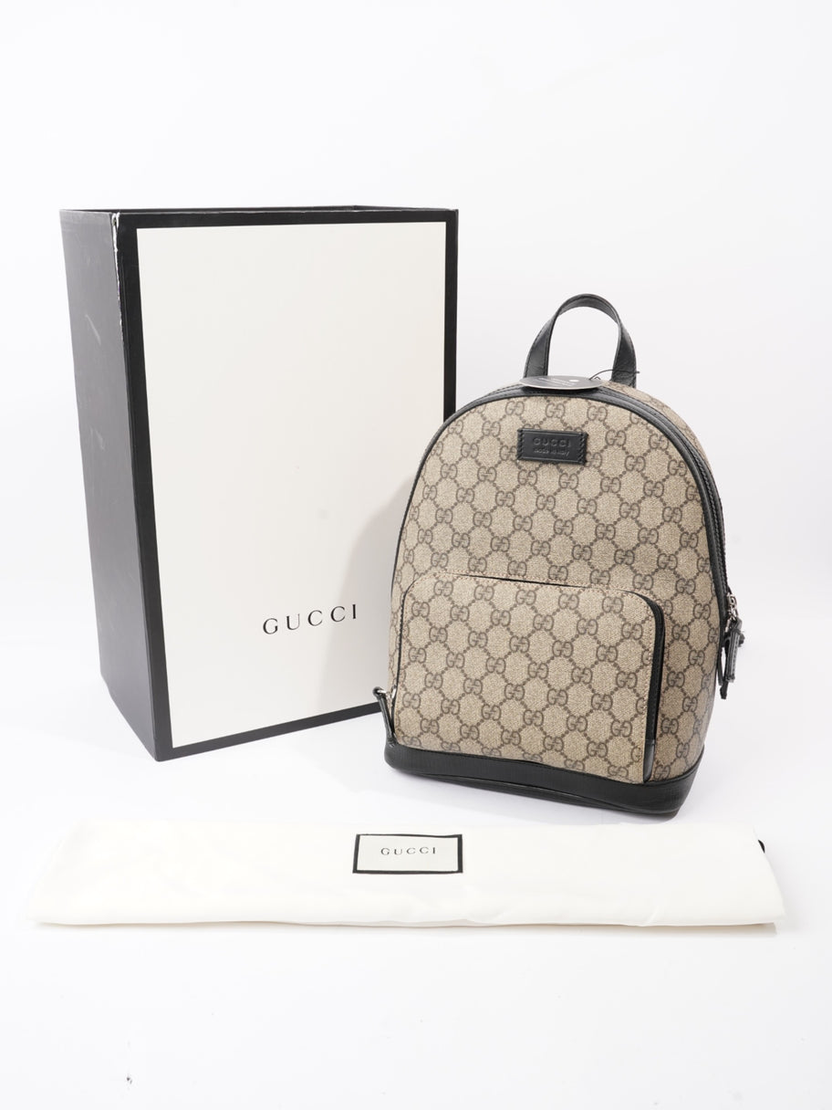 Gucci GG Backpack GG Supreme / Black Coated Canvas Image 9