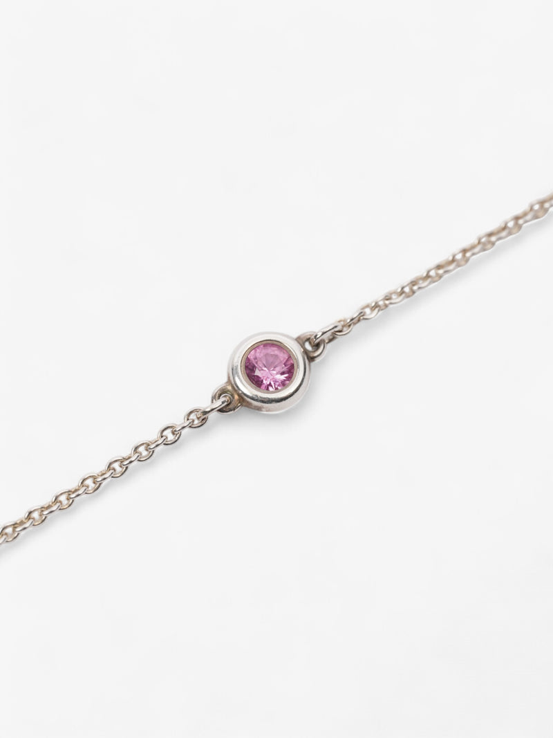  Tiffany and Co Elsa Peretti Colour By the Yard Bracelet Pink Sapphire / Silver Silver Sterling