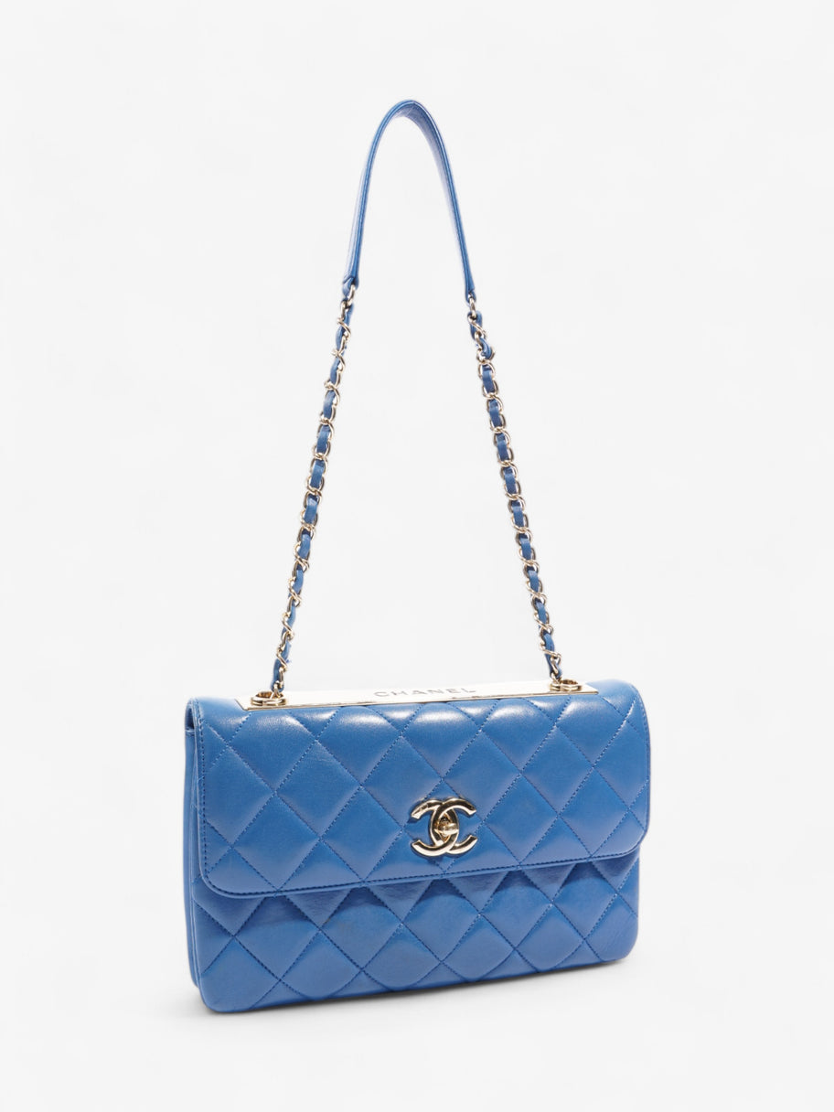 Chanel Trendy CC Blue Lambskin Leather Medium Luxe Collective