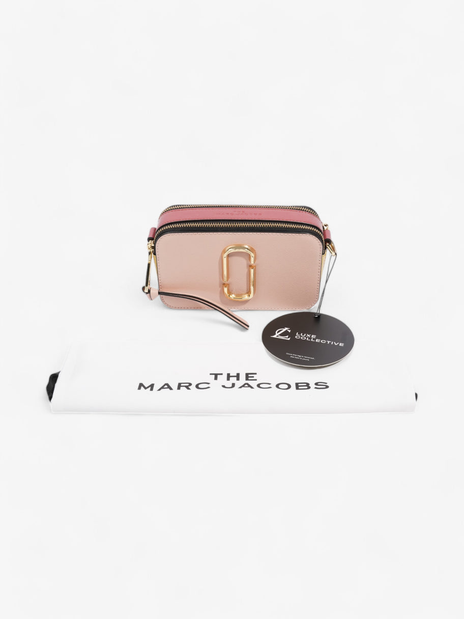 Marc Jacobs The Snapshot Bag Light Pink / Yellow / Dark Pink Leather Image 11