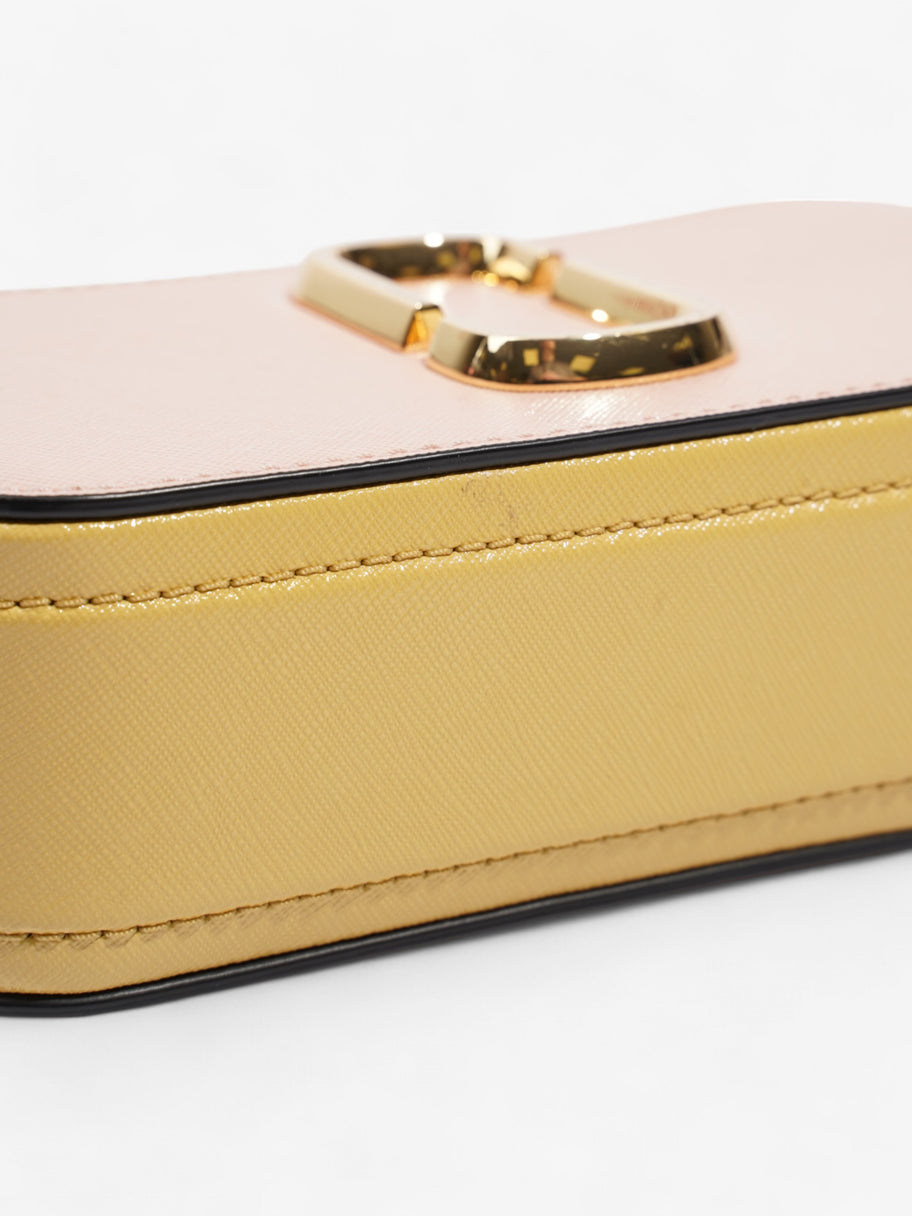 Marc Jacobs The Snapshot Bag Light Pink / Yellow / Dark Pink Leather Image 8