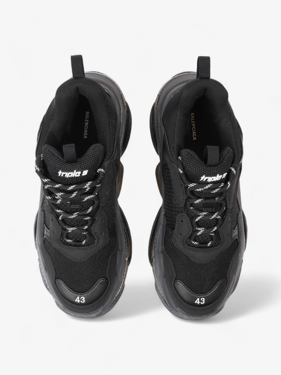 Balenciaga Triple S Clear Sole Black / White Mesh EU 43 UK 9 Image 8