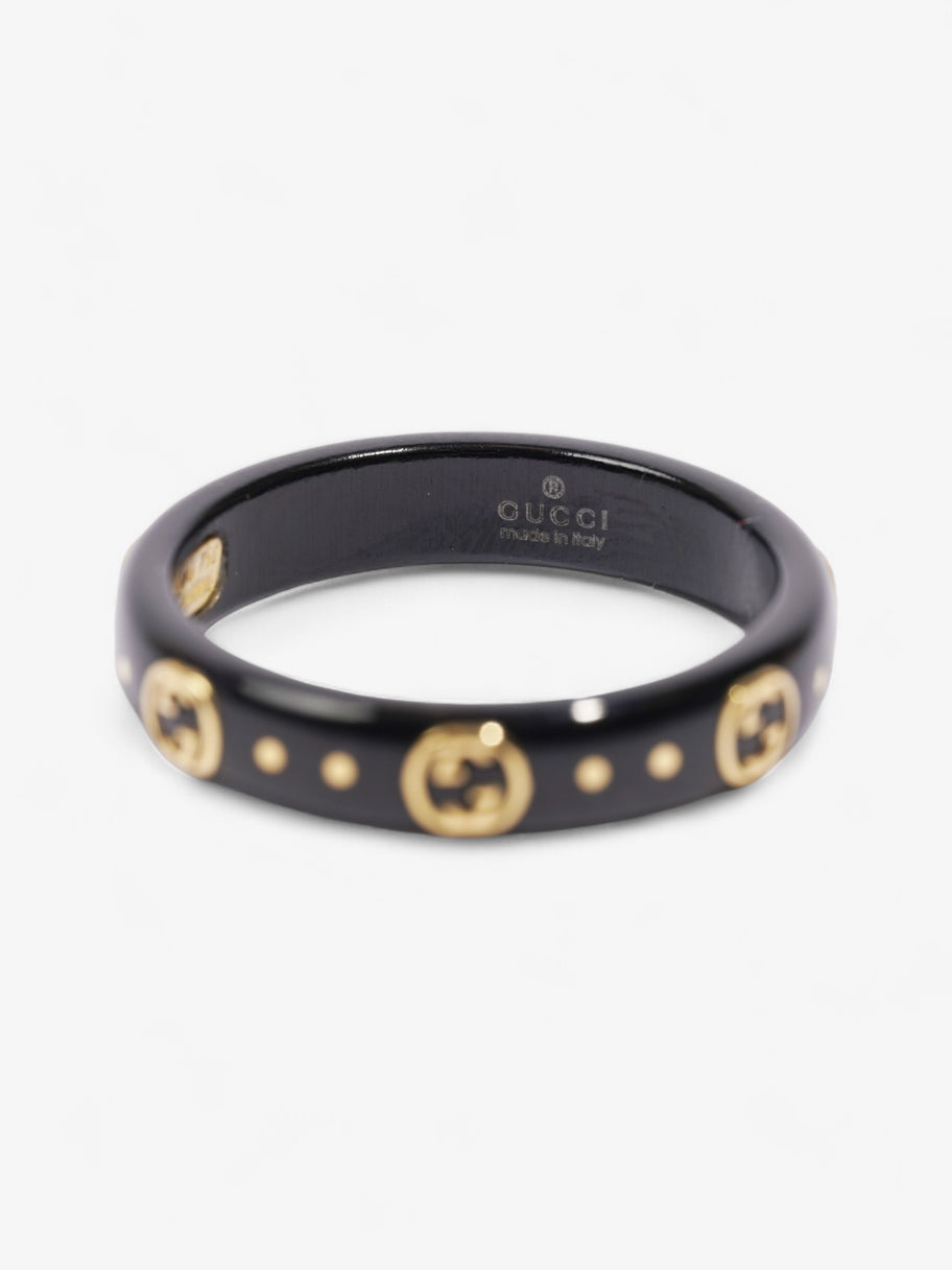 Gucci Icon GG Ring Black / Gold Yellow Gold 13 (Circumference - 53mm) Image 4