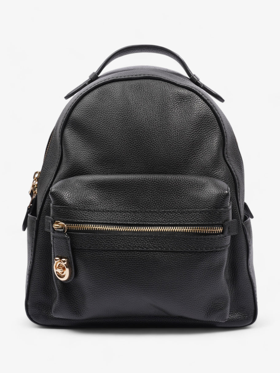 格安限定品【美品】COACH Campus Backpack オールレザー 大容量　黒 バッグ