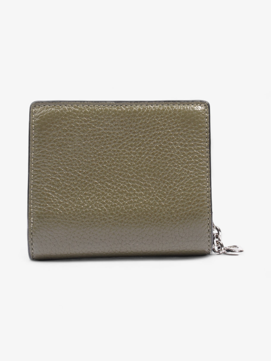 Coach Snap Wallet Khaki Leather Image 3