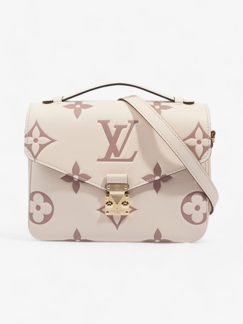  Louis Vuitton Pochette Metis Creme / Bois De Rose Empreinte Leather