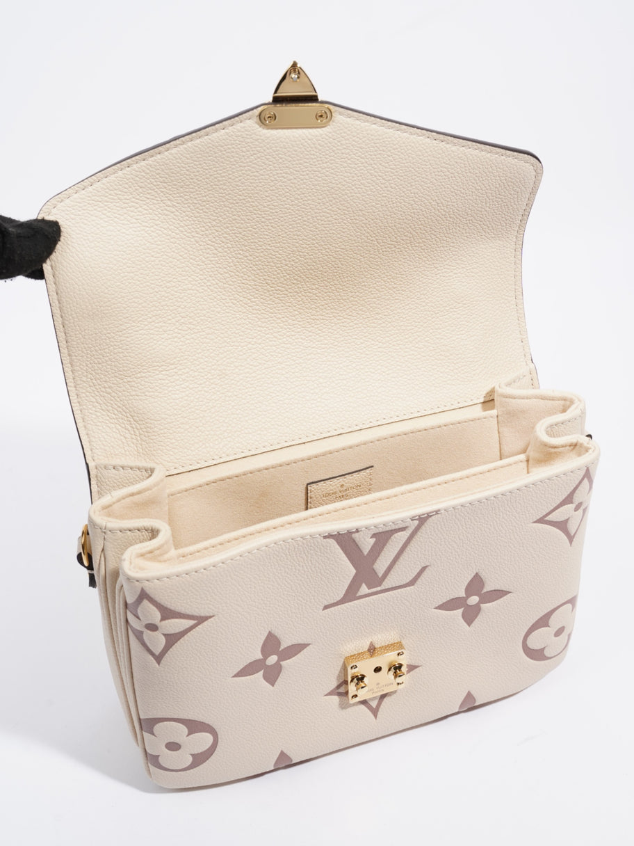 Louis Vuitton Pochette Metis Creme / Bois De Rose Empreinte Leather Image 7