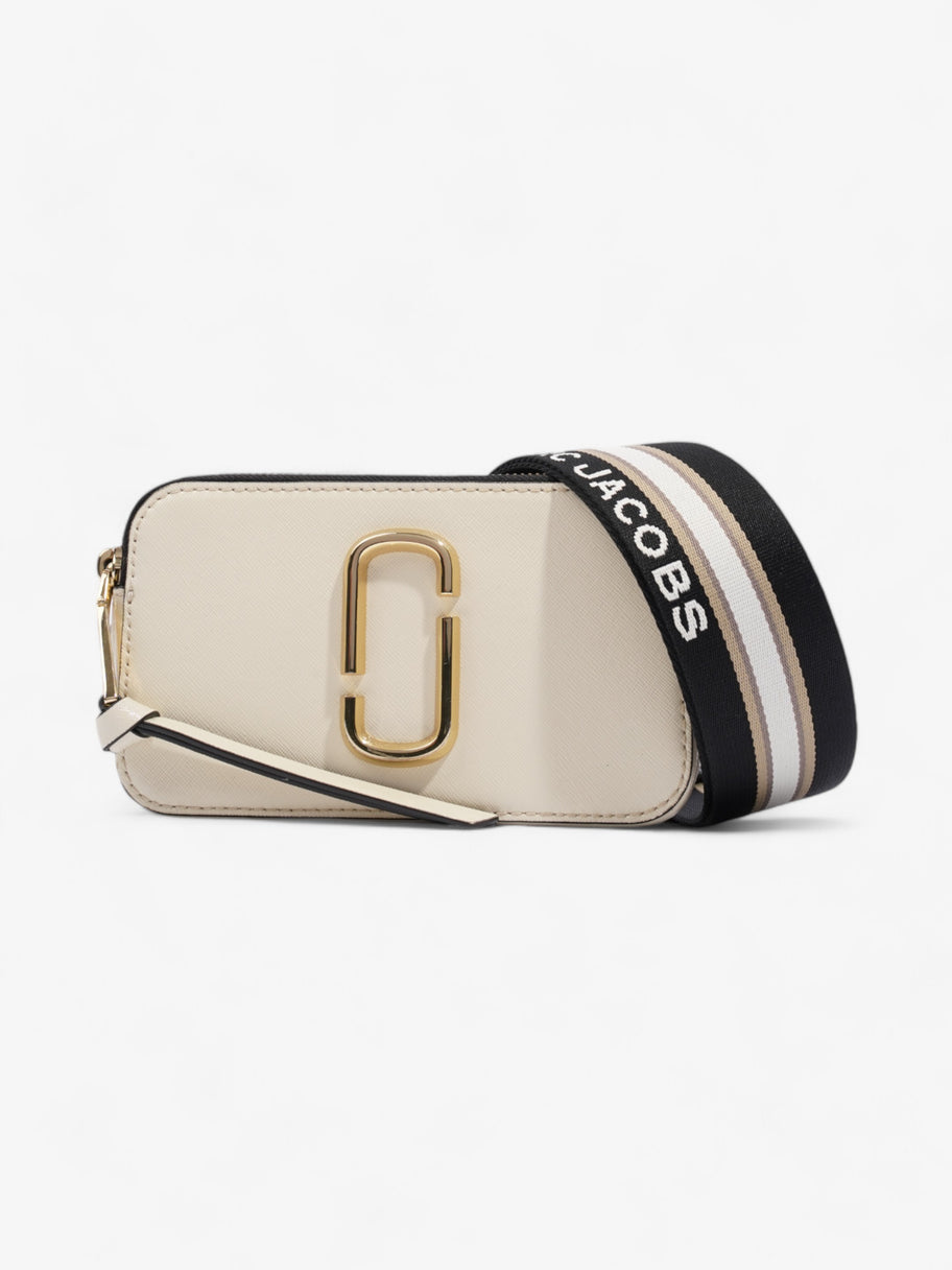 Marc Jacobs The Snapshot Bag Cream / Black Leather Image 1