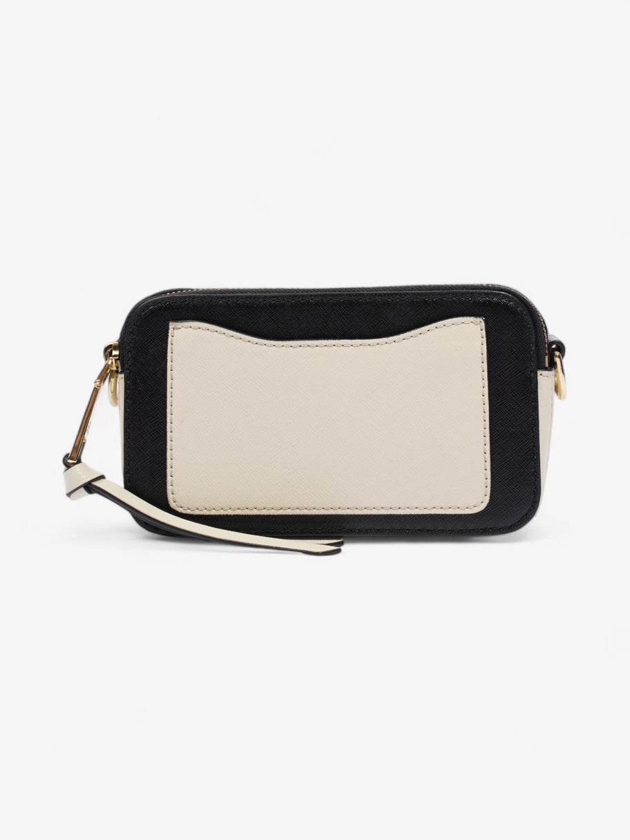 Marc Jacobs The Snapshot Bag Cream / Black Leather Image 4