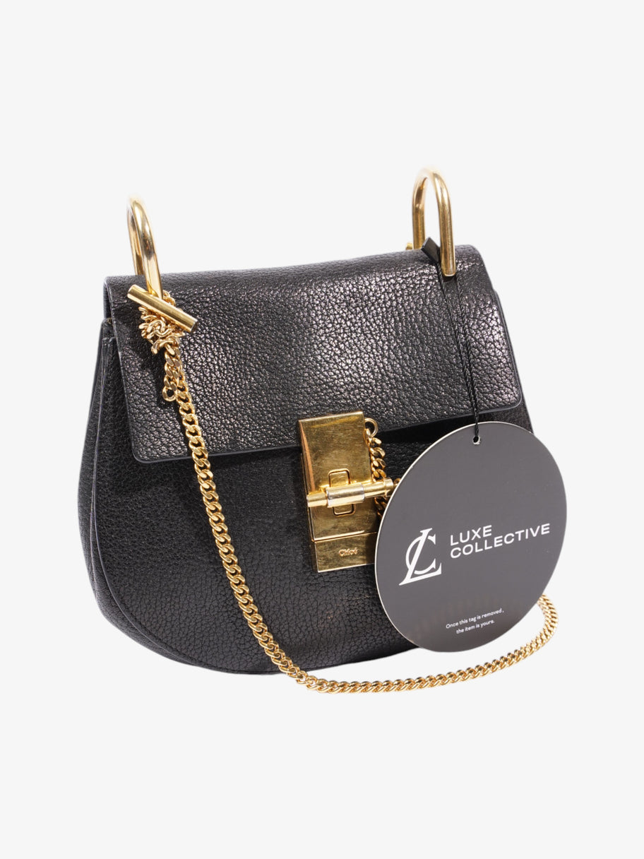 Chloe Drew Black Grained Leather Mini Image 11