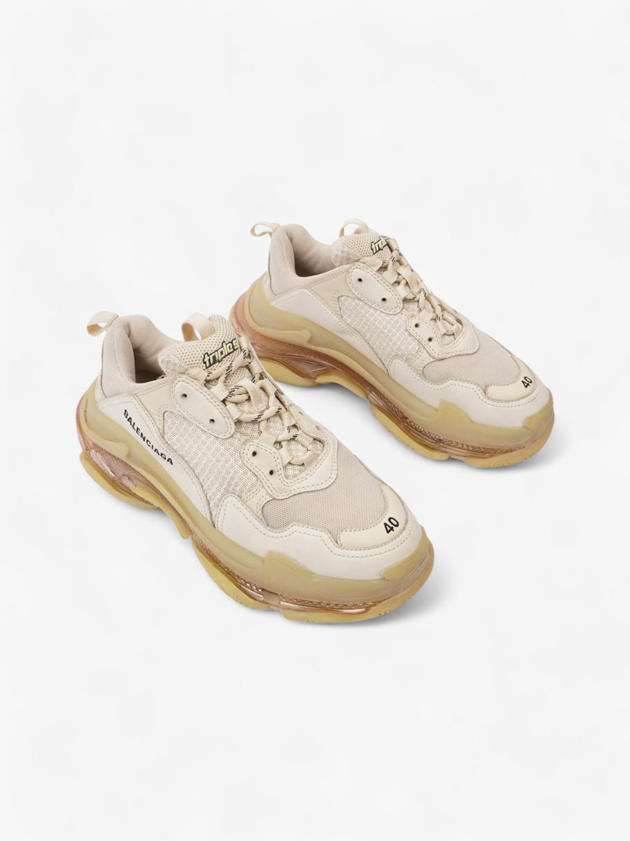 Balenciaga Triple S Clear Sole Beige  Mesh EU 40 UK 7 Image 2