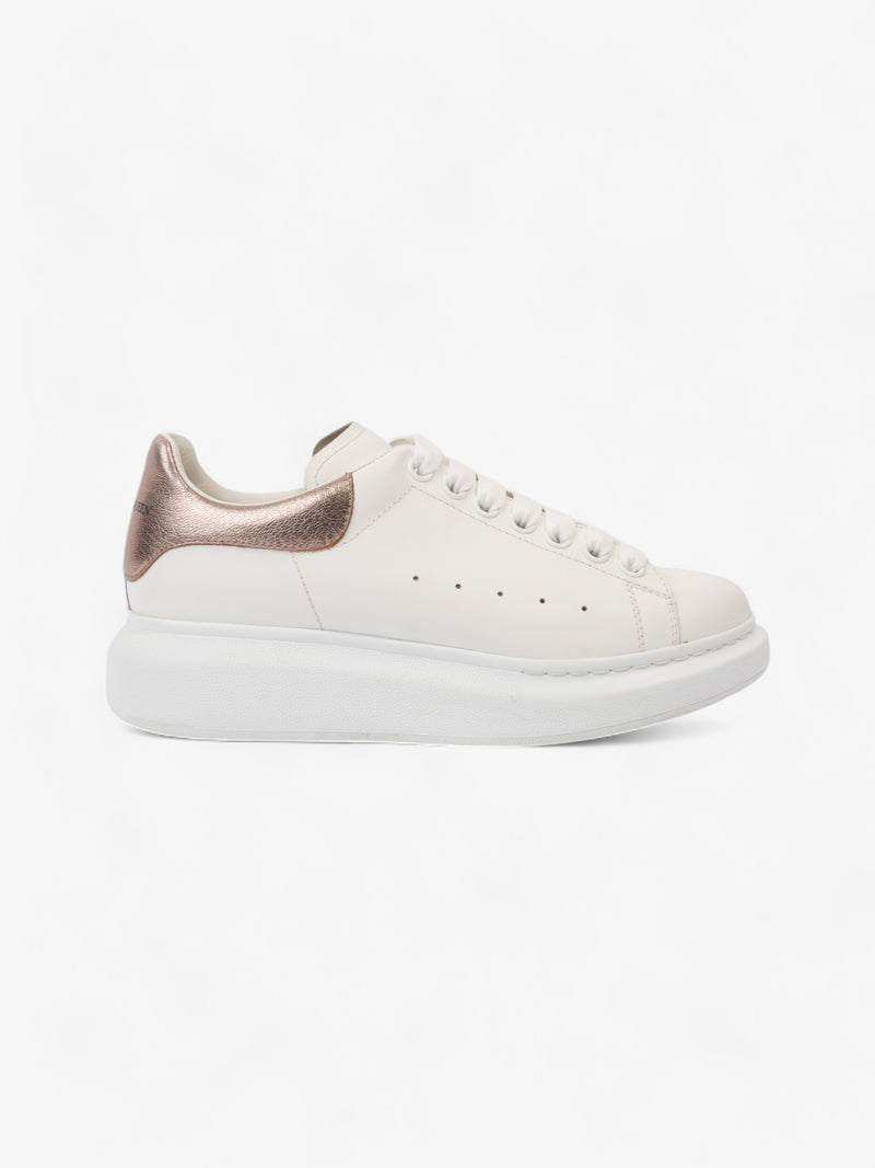  Alexander McQueen Oversized Sneakers White / Rose Gold Leather EU 38.5 UK 5.5