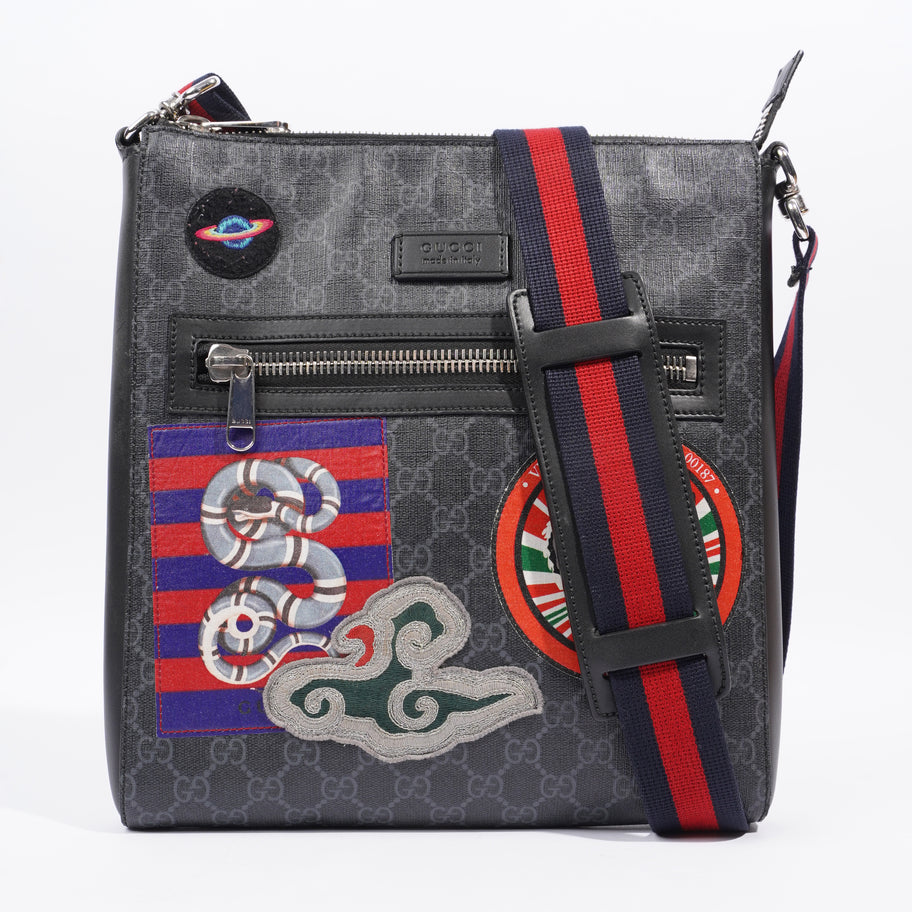 Gucci Night Courrier messenger bag Black GG Supreme Coated Canvas Image 1