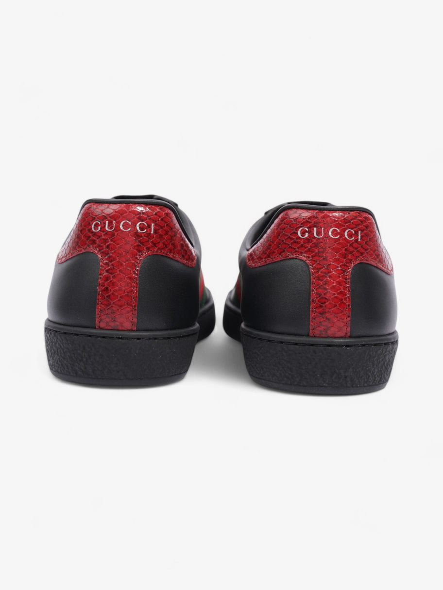 Gucci Ace Sneakers Black / Red / Green Leather EU 39.5 UK 5.5 Image 6