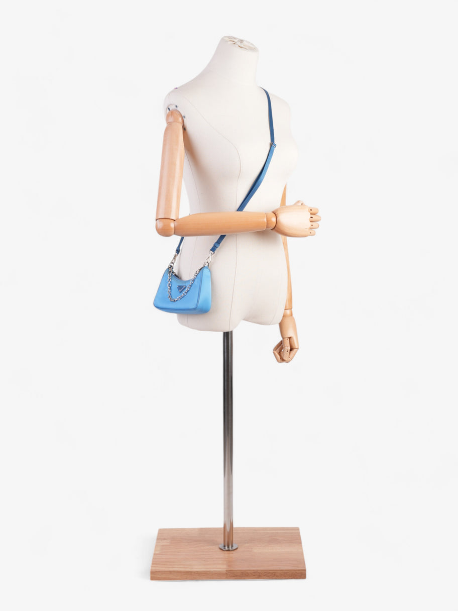 Prada Re-Edition 2000 Baby Blue Nylon Mini Image 2