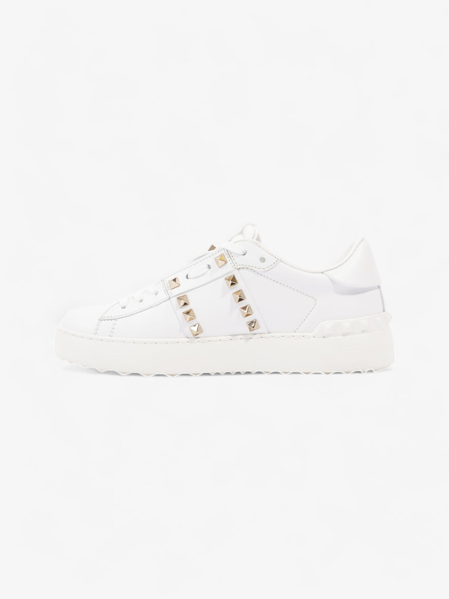 Valentino Open Rockstud Sneakers White  / Gold Leather EU 37.5 UK 4.5 Image 3