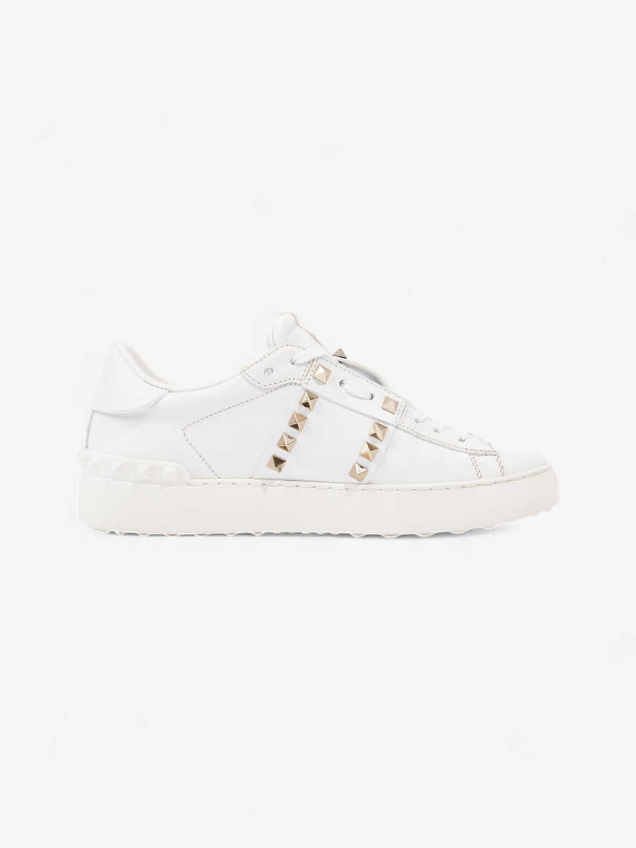 Valentino Open Rockstud Sneakers White  / Gold Leather EU 37.5 UK 4.5 Image 4