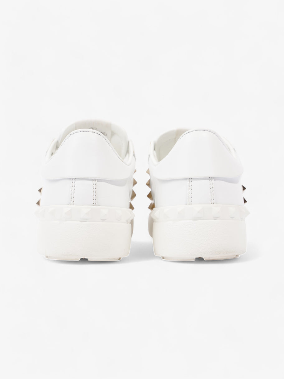 Valentino Open Rockstud Sneakers White  / Gold Leather EU 37.5 UK 4.5 Image 6