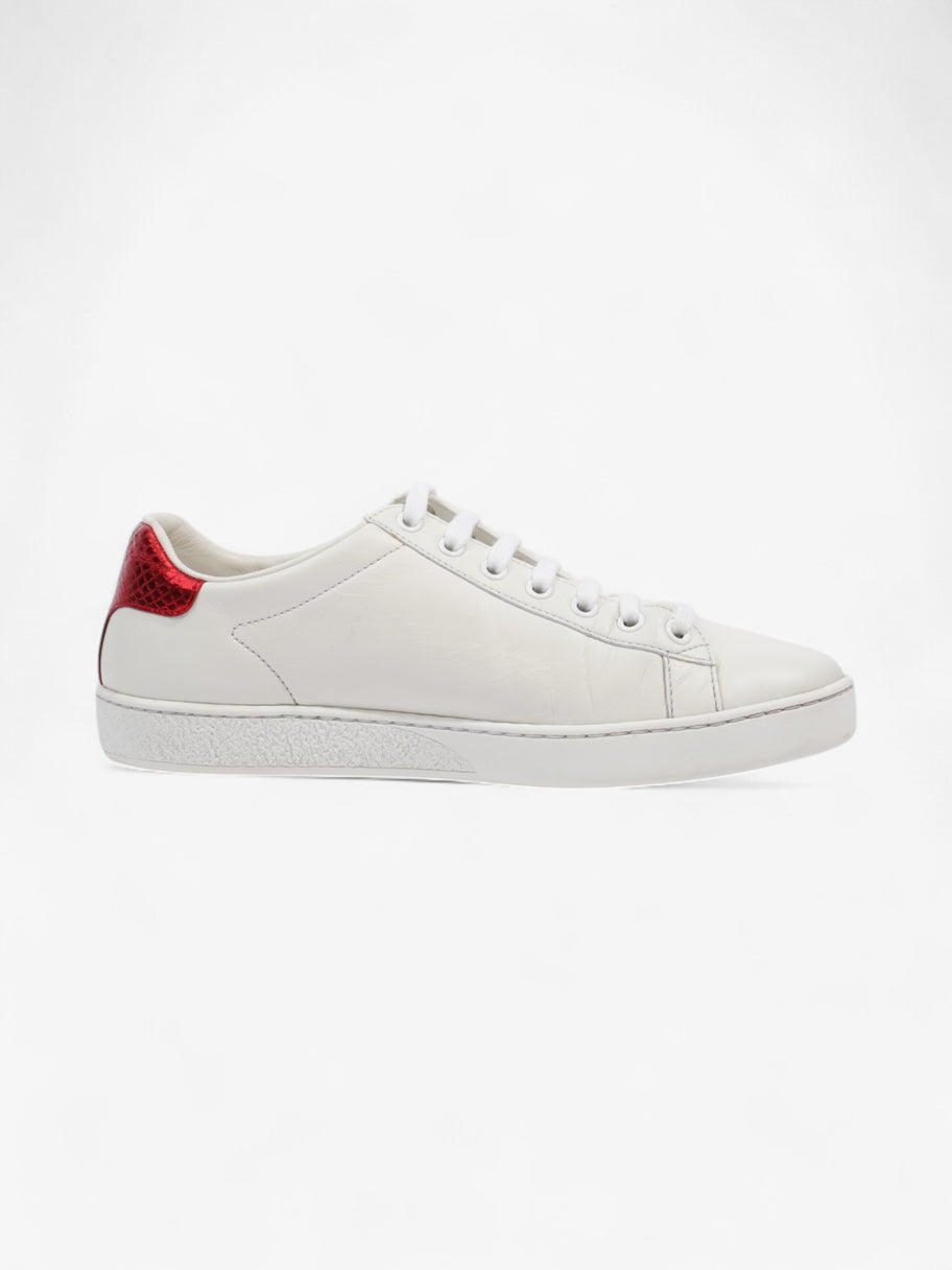 Gucci Ace Low 'Lip Sequin  White  / Green / Red Leather EU 38 UK 5 Image 4