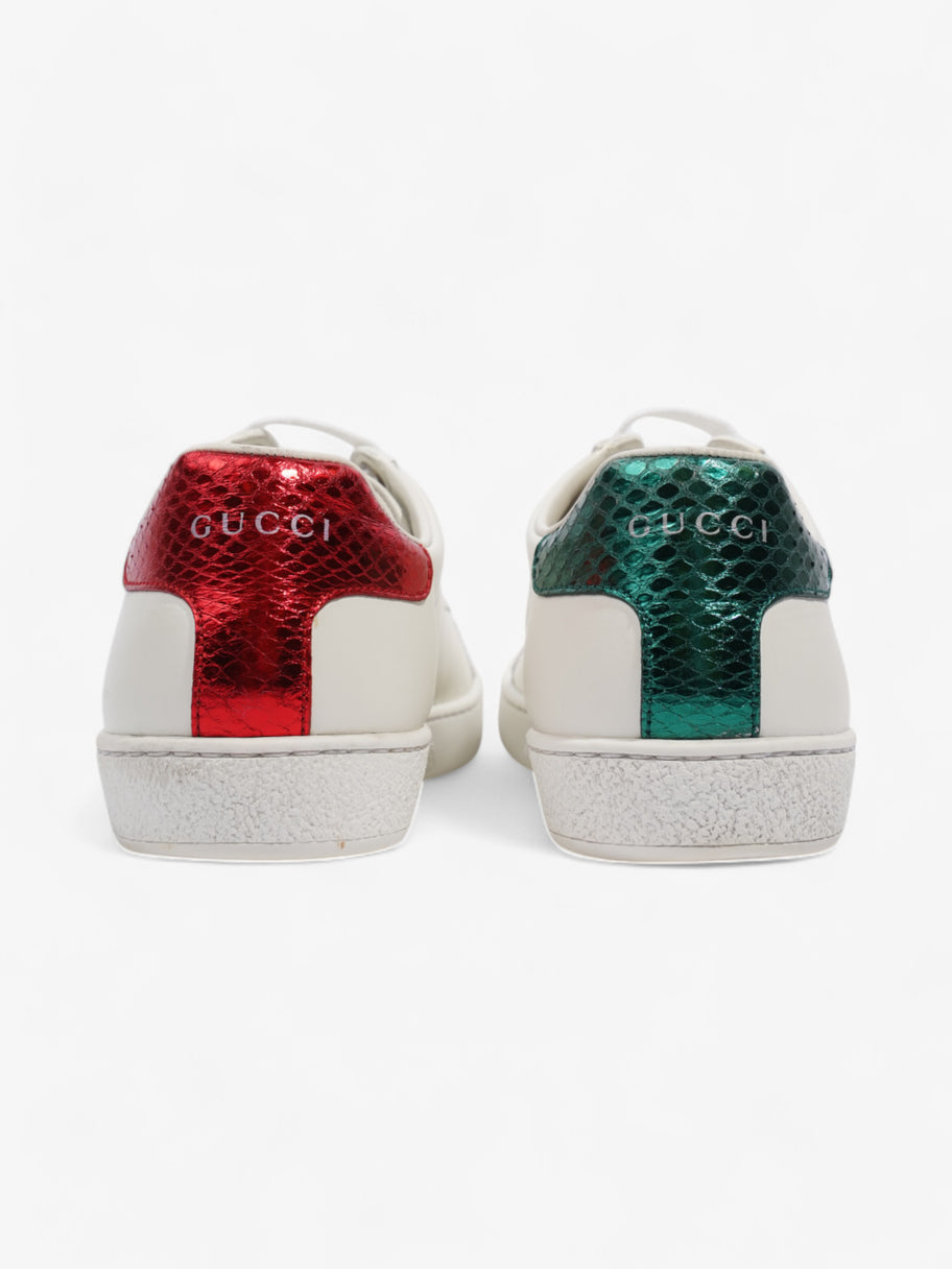 Gucci Ace Low 'Lip Sequin  White  / Green / Red Leather EU 38 UK 5 Image 6